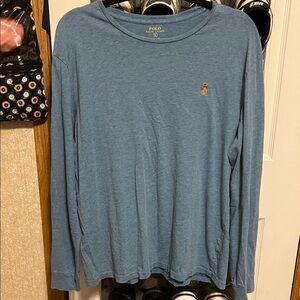 Polo by Ralph Lauren Men's Classic Blue Long Sleeve Tee